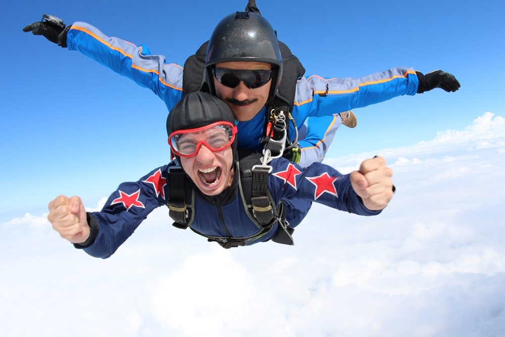 skydiving, ekstrem, spor, eğlence, adrenalin, gökyüzü, dalış, paraşüt