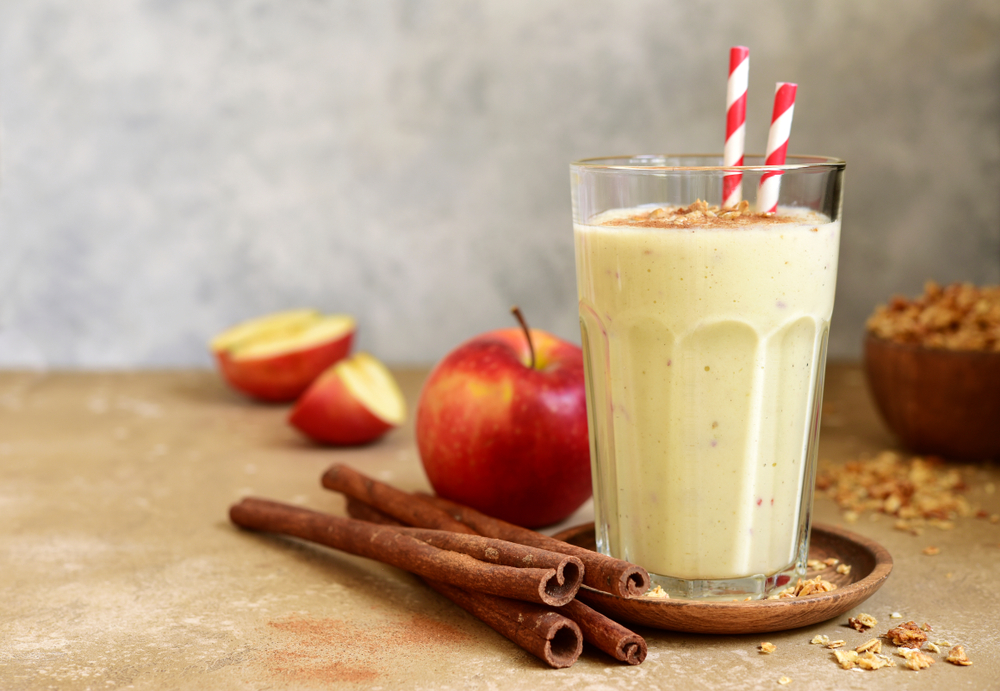 sonbahar, smoothie, içecek, sağlık, elma, tarçın